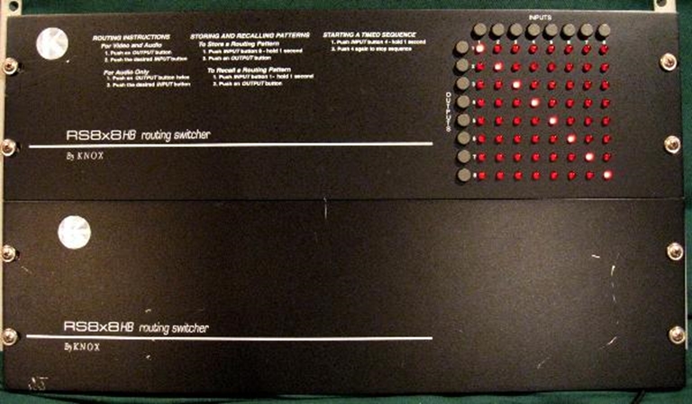 Image sur Knox Video Model RS8x8 HB Router