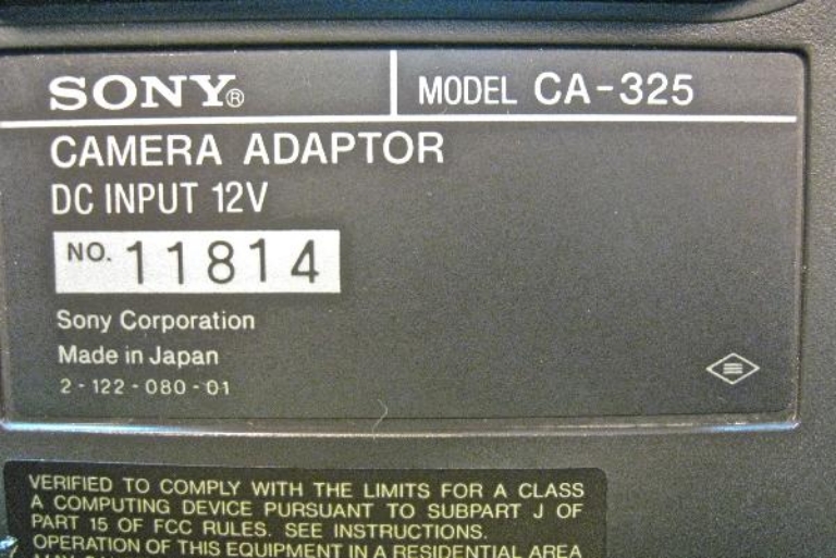 Image sur Sony CA-325 Camera adaptor
