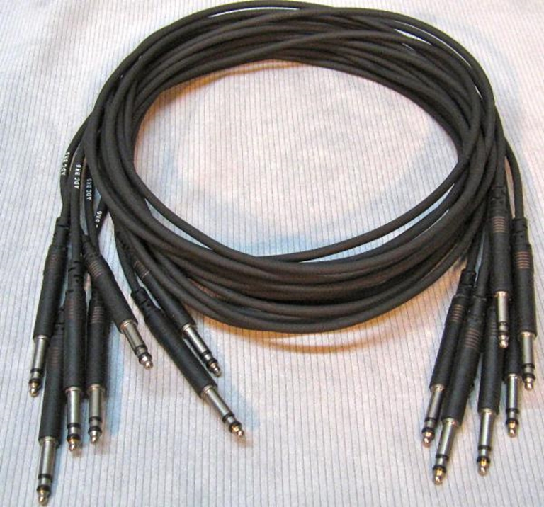 Afbeelding van ADC 6', 1/4" Nickel, Black TRS Longframe Patch Cable
