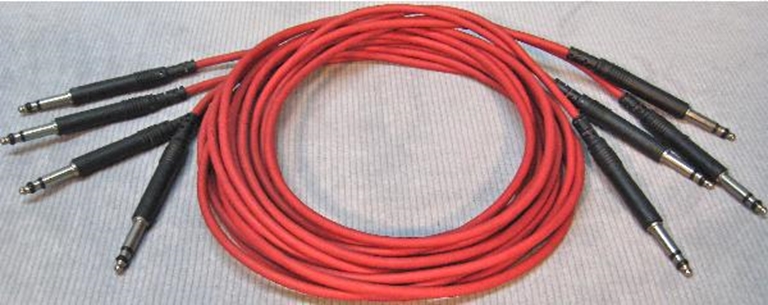 Afbeelding van ADC 6', 1/4" Nickel, Red TRS Longframe Patch Cable