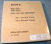 Afbeeldingen van Sony BZE-2001/2501 Edit List Organizer 1st Edition