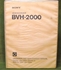 Image sur Sony BVH-2000 Operation and Maintenance Manual Volume 1 2nd Edition (Revised 6)