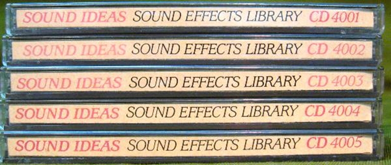 Afbeelding van Sound Ideas Sound Effects Library 4000 Series CDs
