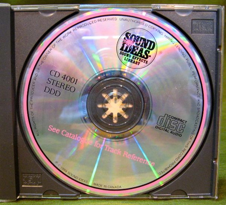 Image sur Sound Ideas Sound Effects Library 4000 Series CDs