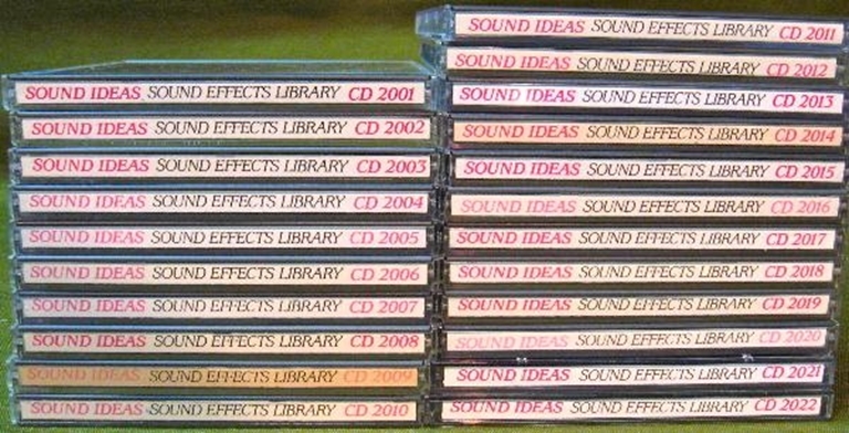 Afbeelding van Sound Ideas Sound Effects Library 2000 Series CDs
