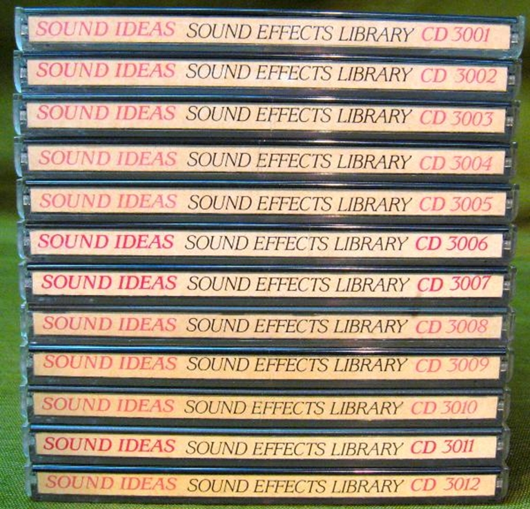 Afbeelding van Sound Ideas Sound Effects Library 3000 Series CDs