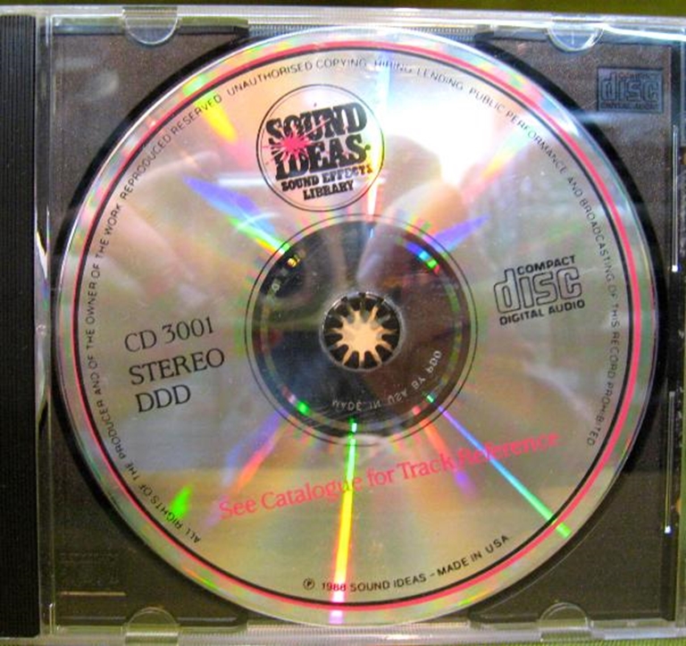 Image sur Sound Ideas Sound Effects Library 3000 Series CDs