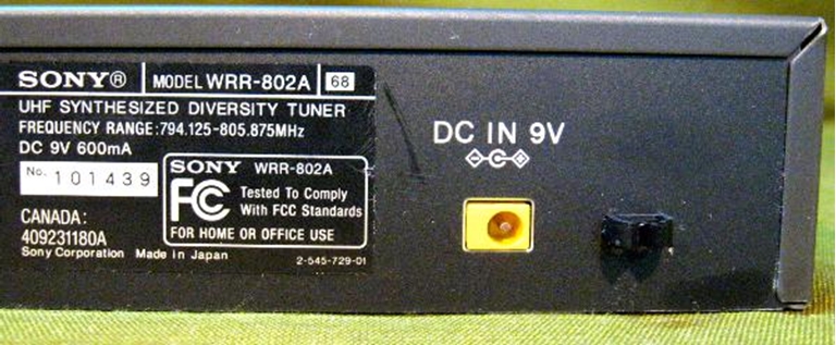 Afbeelding van Sony WRR-802A UHF Synthesized Diversity Tuner