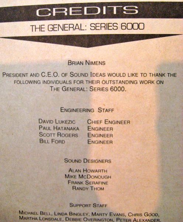 Image sur Sound Ideas Multi Series Track Listings 
