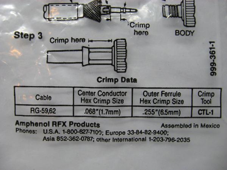 Image sur Amphenol 31-321-RFX1 BNC Connectors