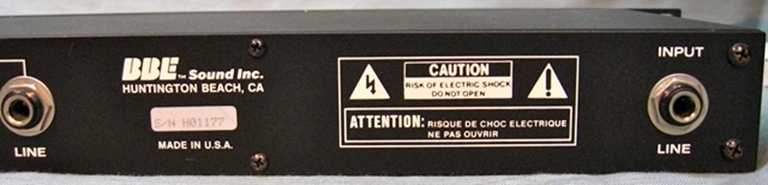 Afbeelding van BBE Model 411 Sonic maximizer sn H01177