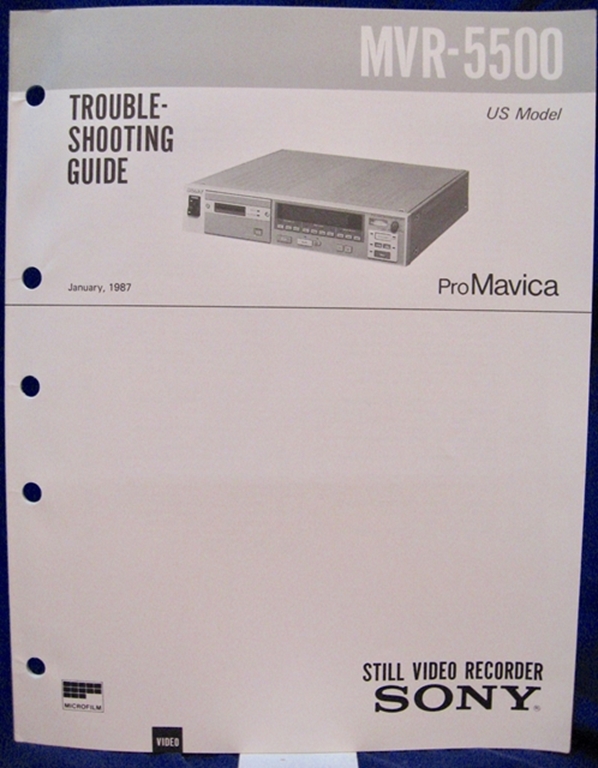 Afbeelding van Sony MVR-5500 Troubleshooting Guide