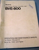 Picture of Sony BVE-800 Operation and Maintenance Manual 1st Edition (Revised 9)