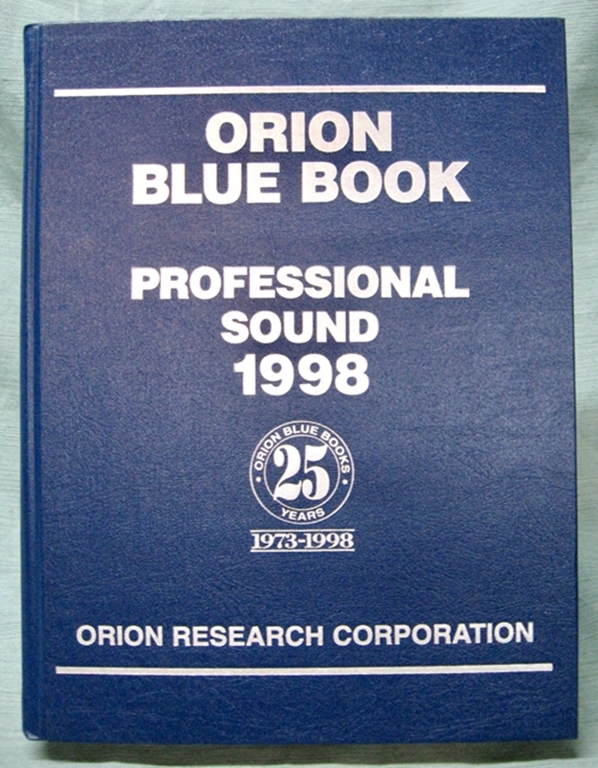 Afbeelding van Orion Blue Book: 1998 Professional Sound