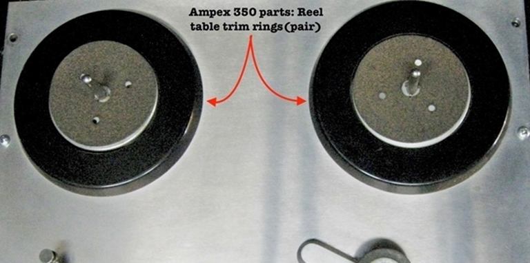 Image sur Ampex 350 Reel Table Trim rings (pair).