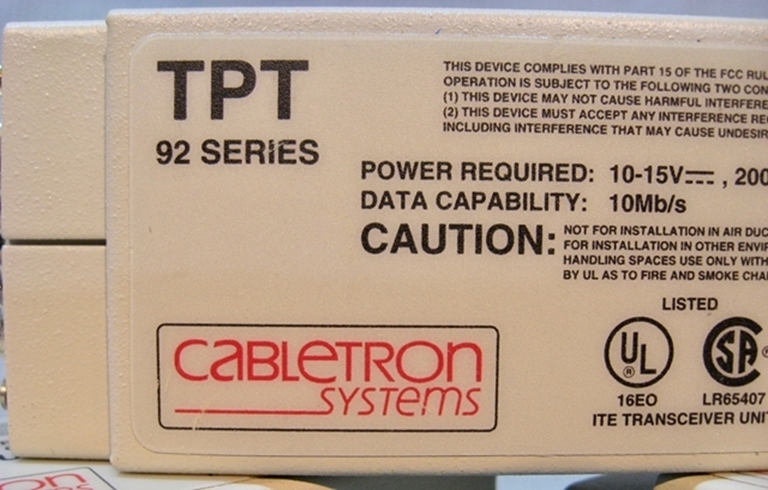 Afbeelding van Cabletron Systems TPT 92 Series