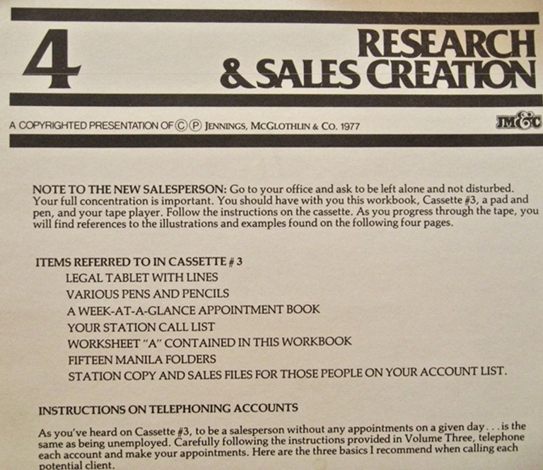 Image sur JM&C "How To Sell Radio" 1977