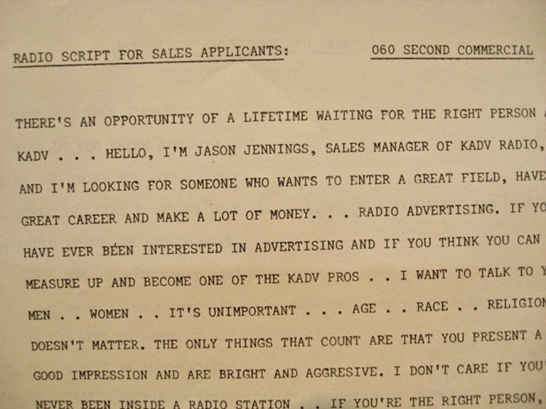 Image sur JM&C "How To Sell Radio" 1977