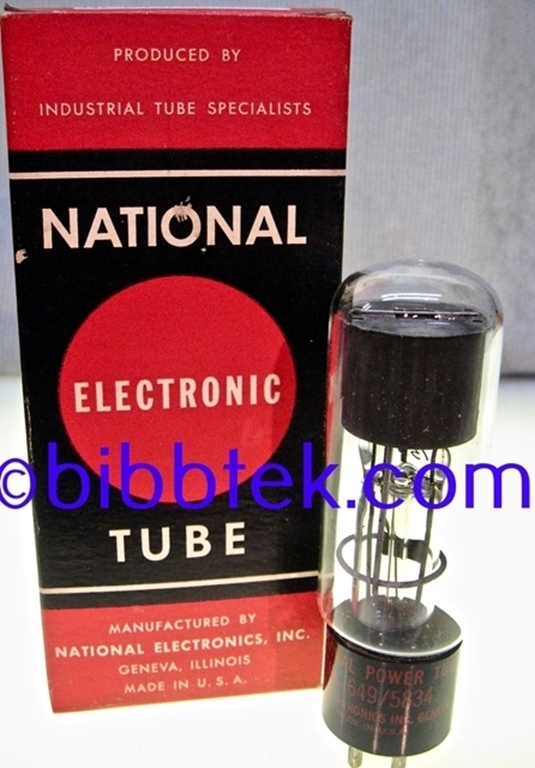 Afbeelding van National Electronics NL-649/5834 Tube, NOS