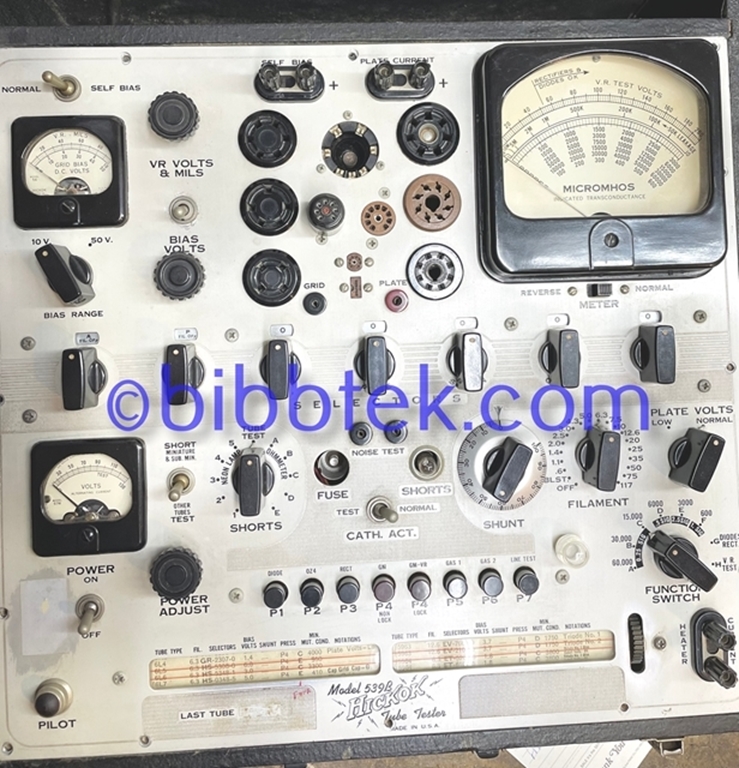 Afbeelding van Hickok 539B Tube tester, sn152 1031 SOLD OUT