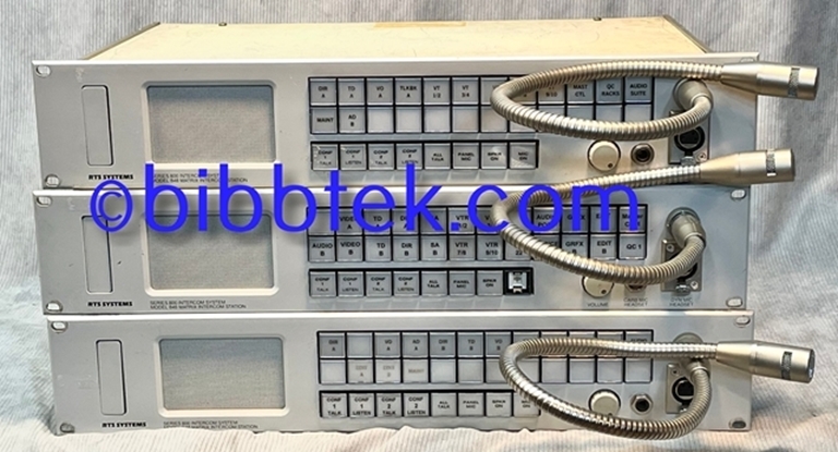 Afbeelding van RTS Model 848 Intercom master stations.