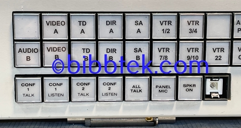 Picture of RTS Model 848 Intercom master stations.