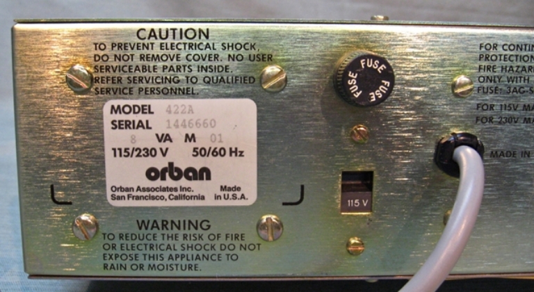 Image sur Orban 422A Limiter/DeEsser sn1446660. SOLD.