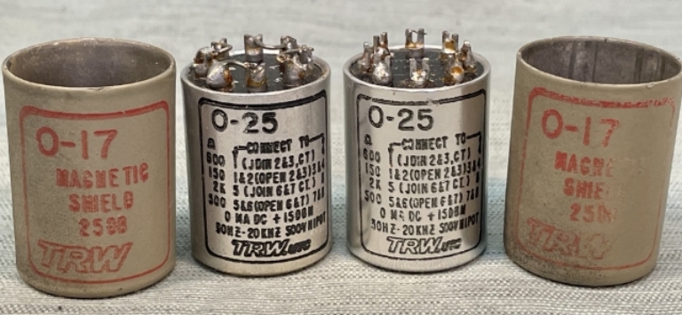 Picture of UTC TRW O-25 Transformers PAIR.
